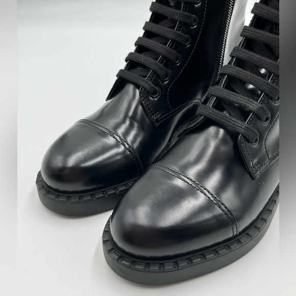 Prada Chocolate Combat Boot - Picture 5 of 11
